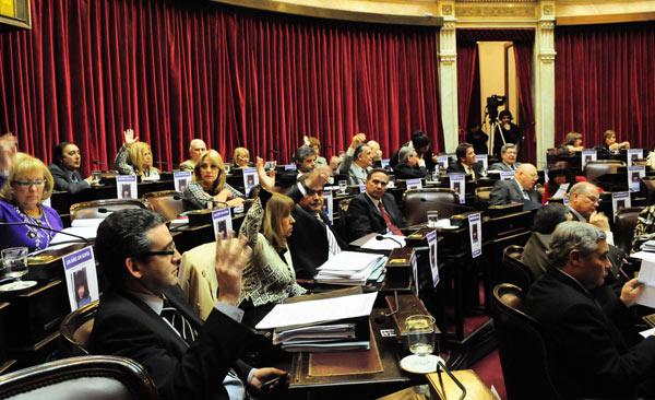 VOTOS GARANTIZADOS. El oficialismo del Senado confía en que el 