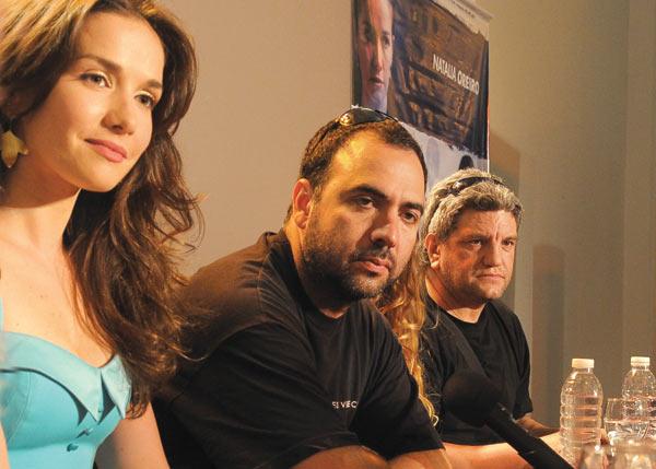 PRESENTACION. La actriz Natalia Oreiro, el director Adrián Caetano y el actor Daniel Valenzuela. LA GACETA ENVIADO ESPECIAL / ANTONIO FERRONI