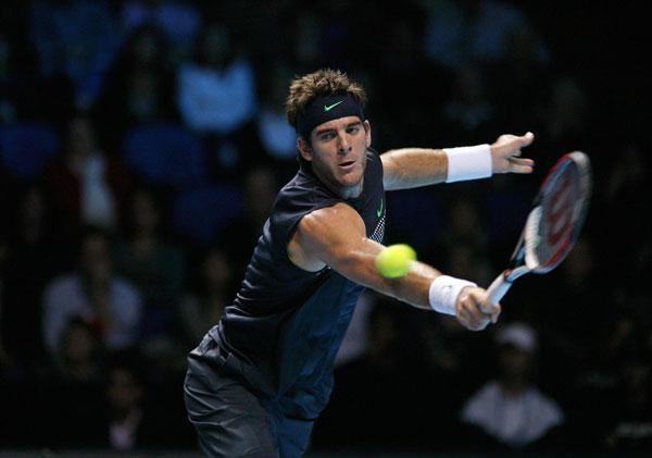 AL LIMITE. Juan Martín del Potro basó el triunfo sobre Roger Federer en su concentración y en su firmeza al atacar.