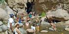 UN MOMENTO DE SOSIEGO. Amaicha del Valle es un lugar ideal para librarse del estrés. La cascada El Remate ofrece sus aguas frescas al turista. LA GACETA / OSVALDO RIPOLL