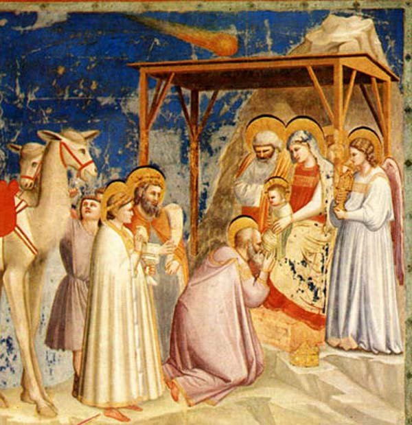 ADORACION DE LOS REYES MAGOS. Fresco de Giotto di Bondone. LA GACETA/ARCHIVO