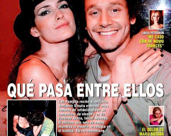 ¿QUE PASA ENTRE ELLOS? Con Pampita divorciada, Vicuña enfrentó rumores de infidelidad. FOTO TOMADA DE 