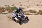 DESTREZA. El argentino Sebastián Halpern sobre su cuatriciclo Yamaha. AFP