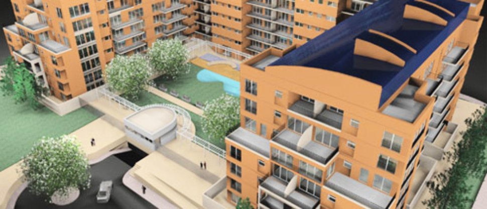 BOCETO. El área habitacional contará con tres torres, en forma de herradura; en el área comercial (frente a la Mate de Luna) habrá un súper. GENTILEZA CONSTRUCTORA GAMA