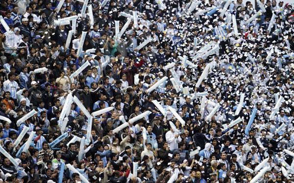 MULTITUD. El estadio estuvo colmado. TELAM