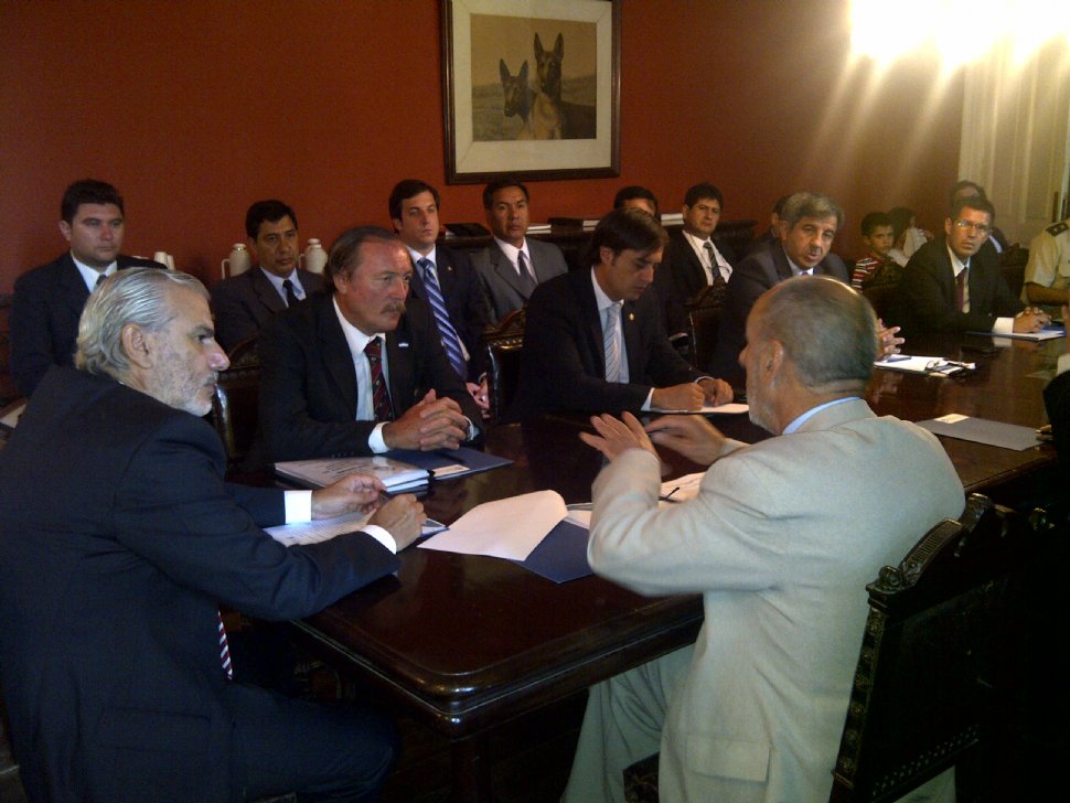 ANFITRIÓN. El ministro Mario López Herrera recibió a sus pares de la región. GENTILEZA MINISTERIO DE SEGURIDAD