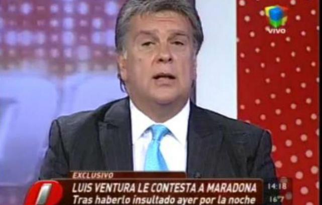 Luis Ventura acusó de pedófilo a Maradona Luis Ventura acusó de pedófilo a Maradona