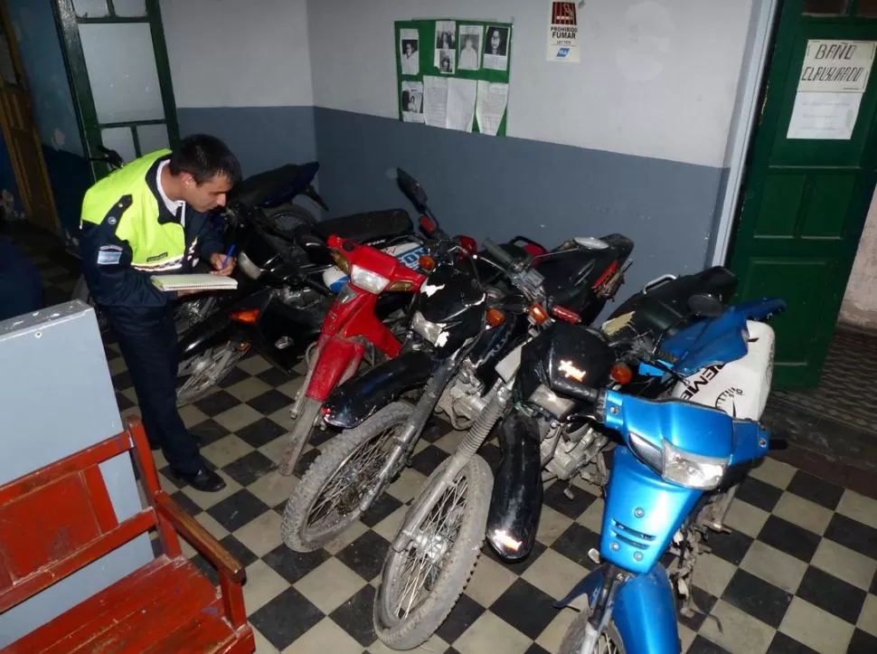 Recuperan nueve motos que habían sido robadas