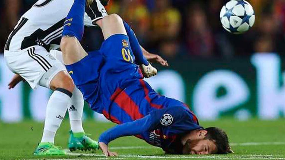Messi intenta el breakdance