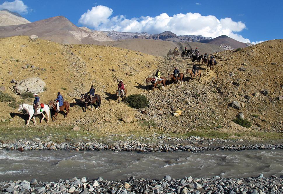El último río de la travesía está ubicado del lado chileno, antes de llegar a los puestos de migraciones.