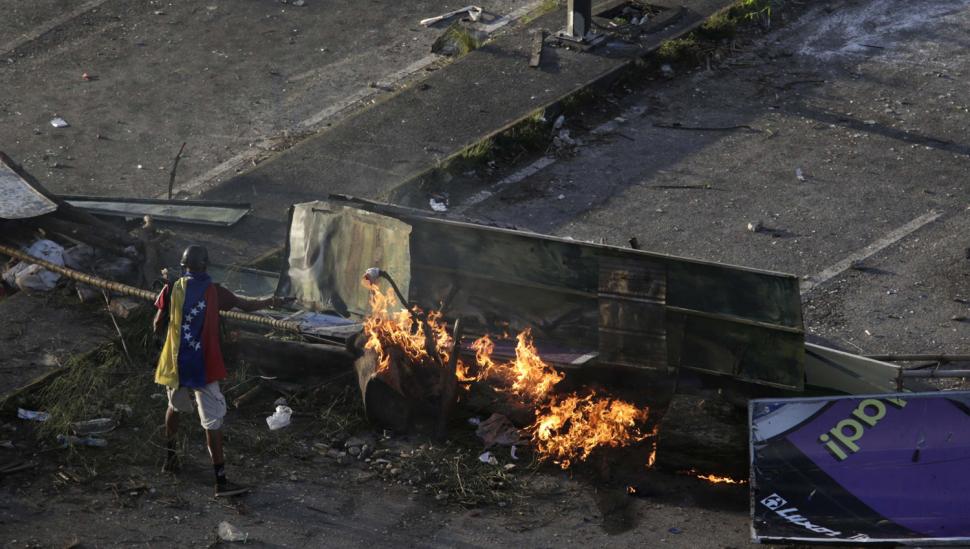 Mirá las imágenes de la jornada violenta en Venezuela