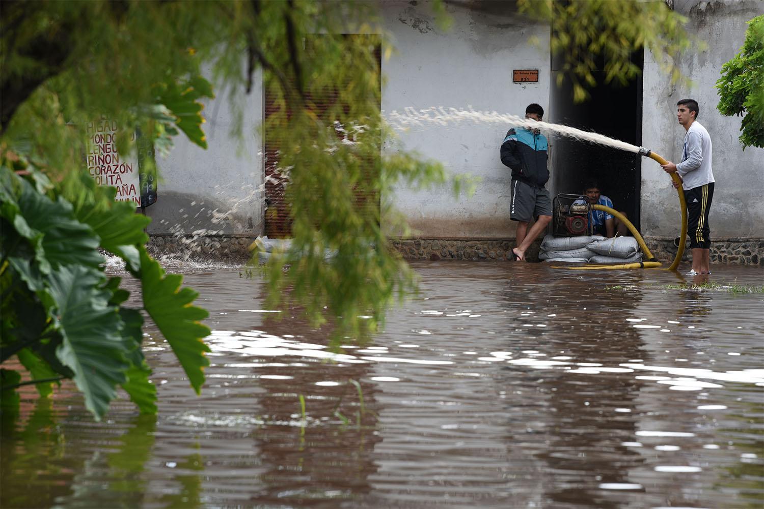 Inundaciones en Ranchillos. FOTO LA GACETA/ DIEGO ARÁOZ.  