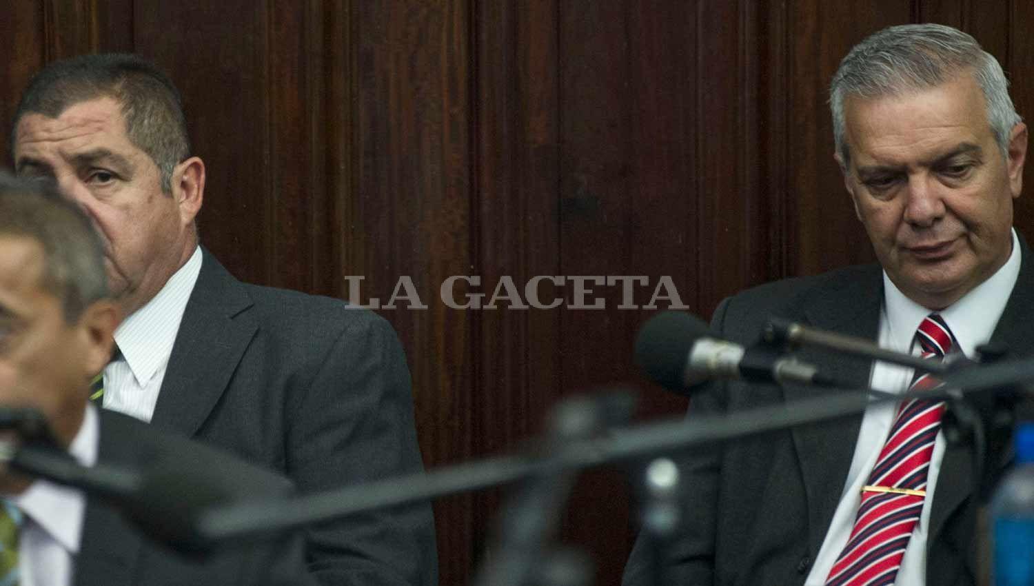 Los imputados Nicolás Barrera y Hugo Sánchez. LA GACETA / FOTO DE JORGE OLMOS SGROSSO