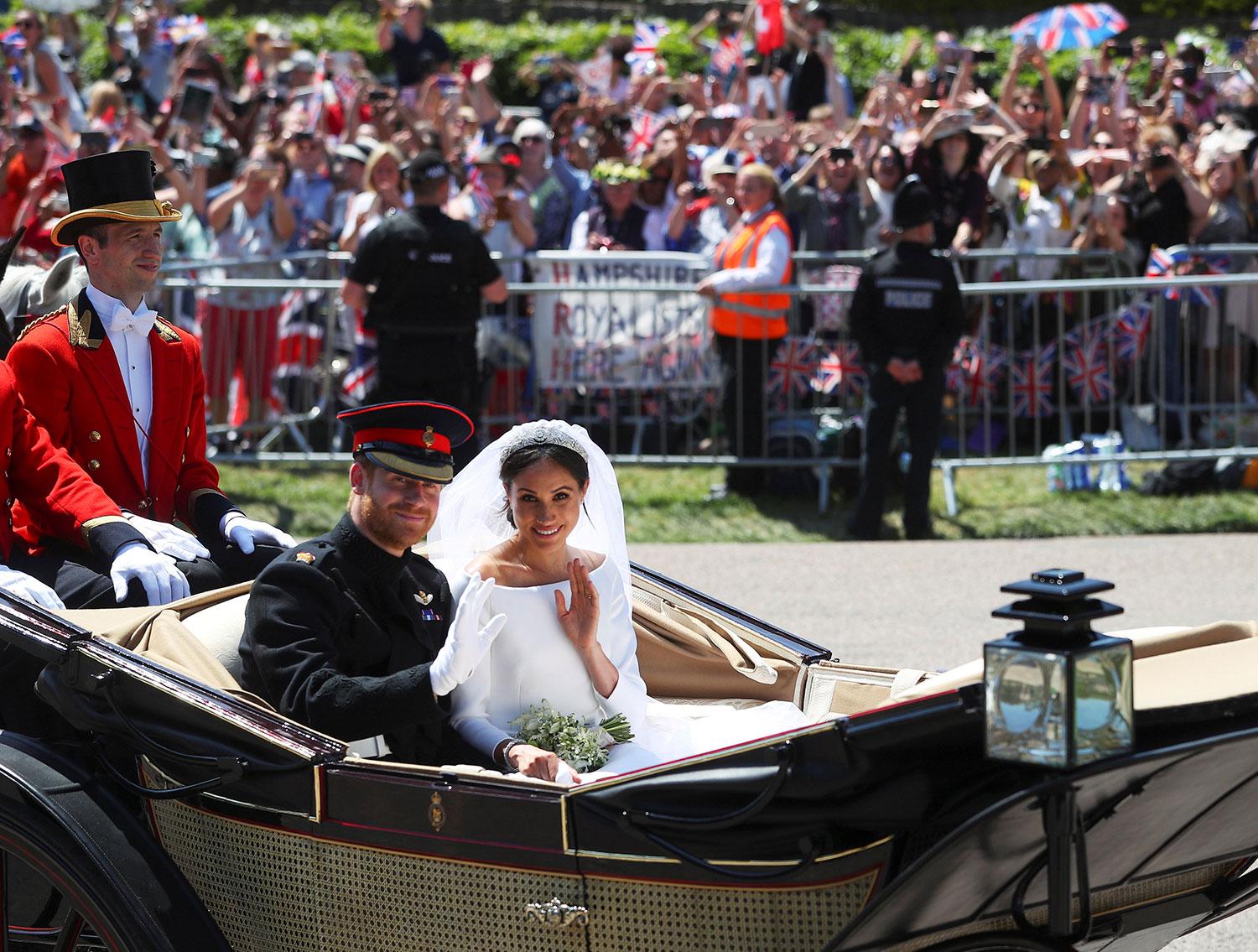 Se casaron el príncipe Harry y la actriz Meghan Markle en el Castillo de Windsor