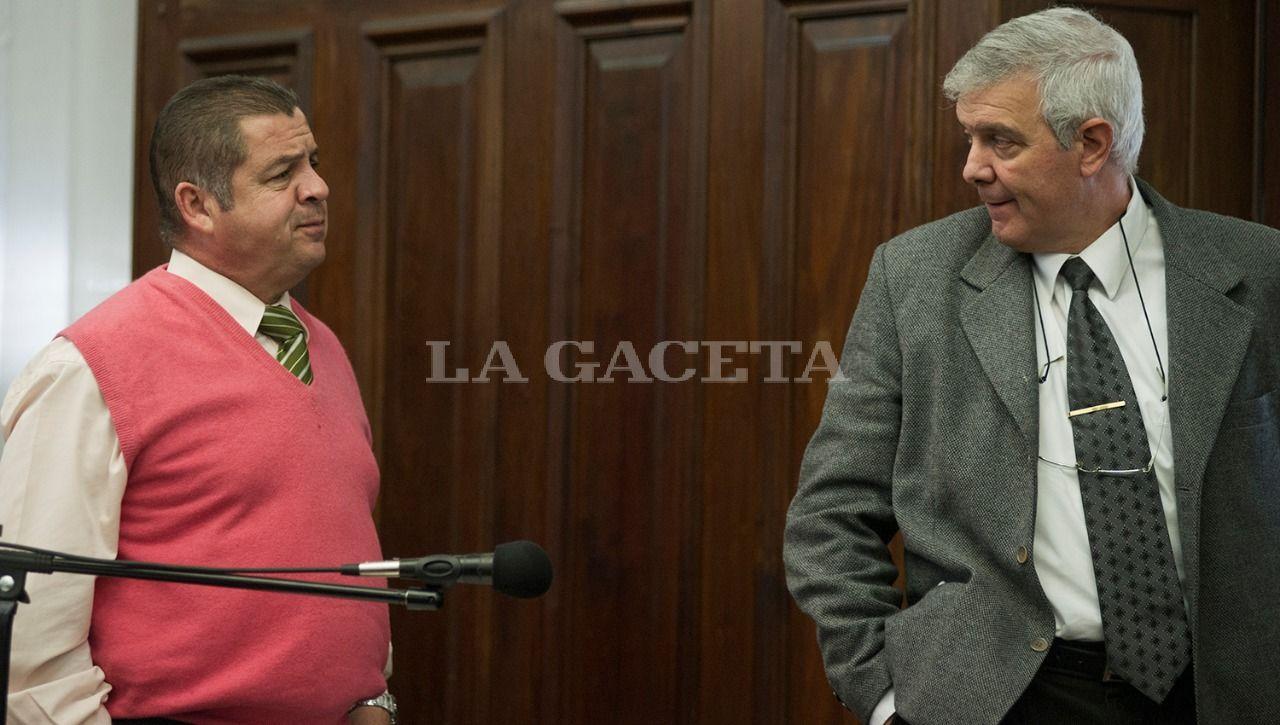 Los acusados de encubrimiento Nicolás Barrera y Hugo Sánchez. Ex sub jefe y ex jefe de La Policía de Tucumán respectivamente. LA GACETA / FOTO DE JORGE OLMOS SGROSSO