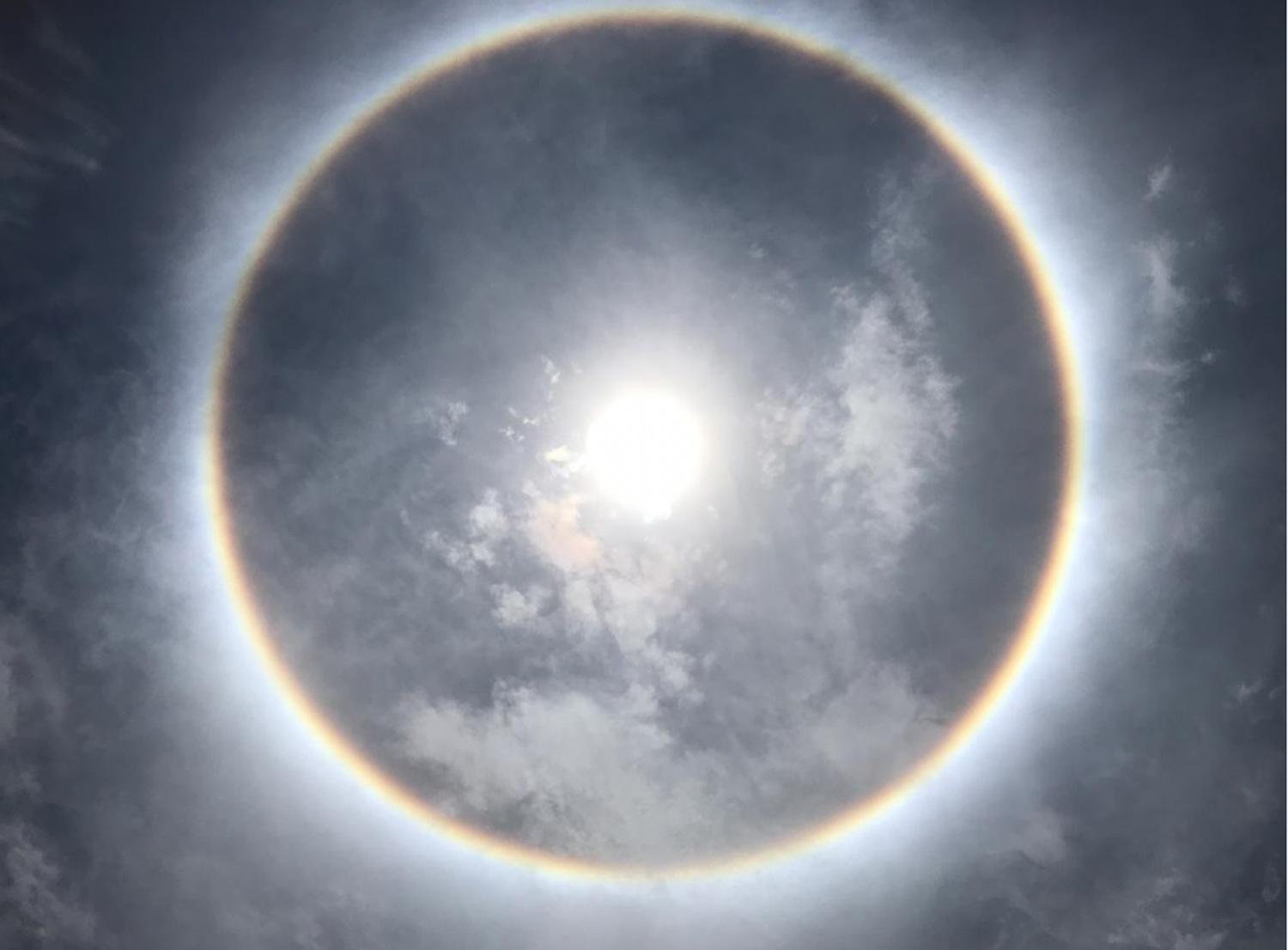 Las mejores fotos del halo solar en distintos puntos de la provincia