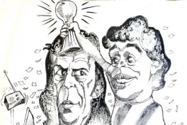 César Luis Menotti inmortalizado por los dibujantes de LA GACETA