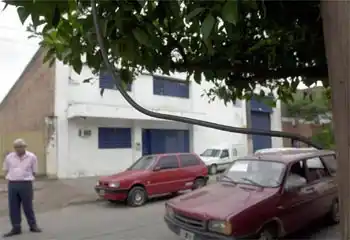 INCOGNITAS. Nadie en el barrio sabe cómo subieron los delincuentes al poste para cortar el teléfono. 