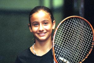 TODO POR GANAR. Paula López viene de una familia de tenistas.