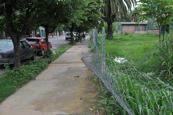 Cerco de alambre roto