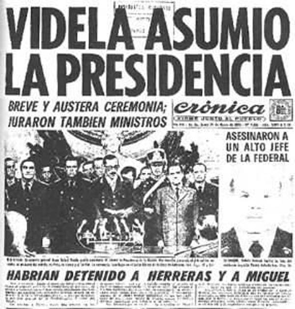 Resultado de imagen para golpe de estado videla