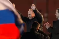Putin festeja la gruesa diferencia que marcó ante sus rivales