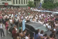 La plaza Independencia concentró la protesta de la docencia tucumana