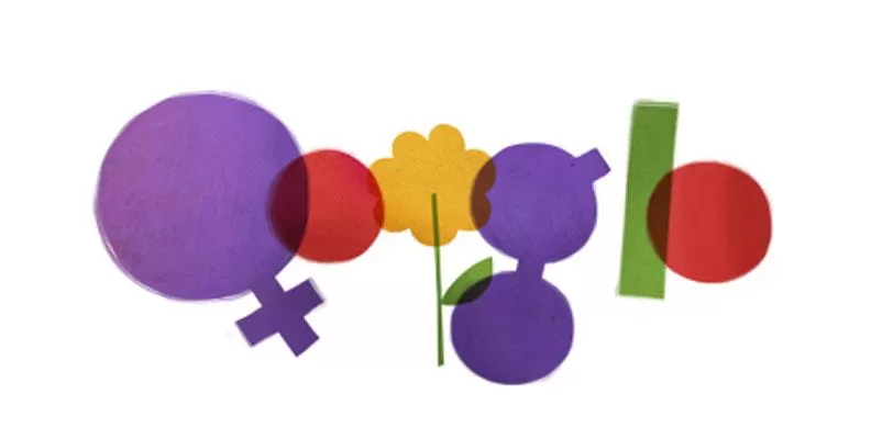 HOMENAJE. La portada de Google cambió por el Día Internacional de la Mujer.
