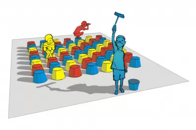 Esculturas pop de Hugo, Paco y Luis