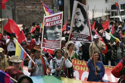 Protesta indígena en Ecuador