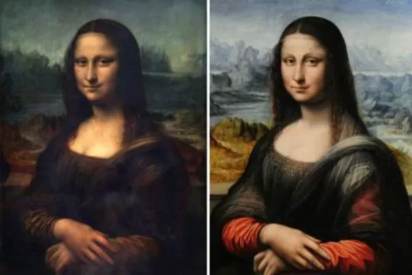 JUNTAS. A la izquierda, la obra de Da Vinci, y a la derecha, la réplica que fue encontrada en El Prado. FOTO TOMADA DE ELPAIS.COM