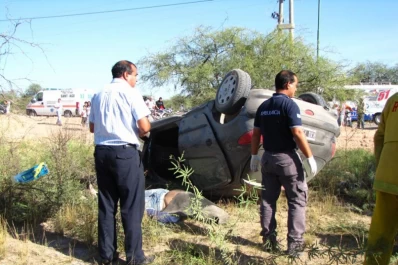 Un tucumano murió en un violento choque, en Las Termas de Río Hondo