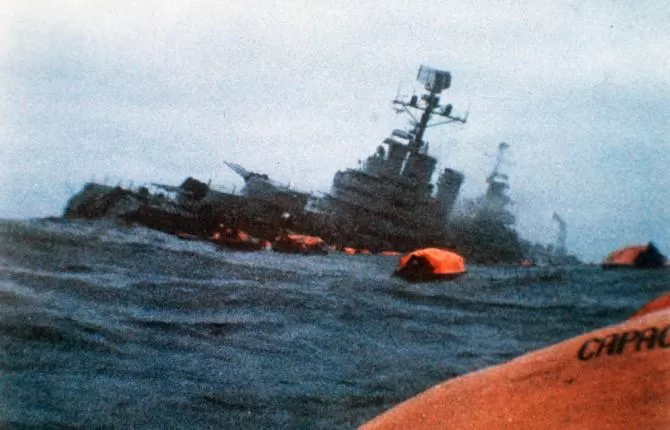 TRAGEDIA. El ataque al crucero le costó la vida a 323 marinos argentinos. FOTO TOMADA DE INCAATV.COM.AR