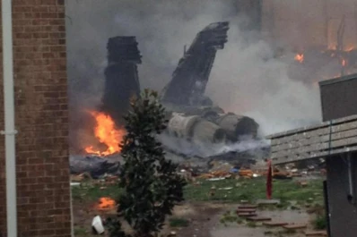 Se estrelló un avión militar de EEUU