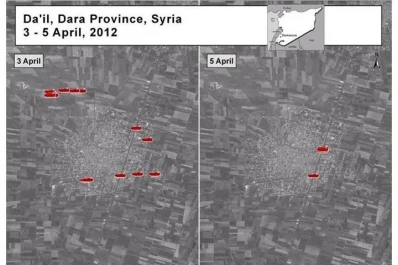La ONU publicó fotos en Facebook que comprueban que Siria violó el alto el fuego