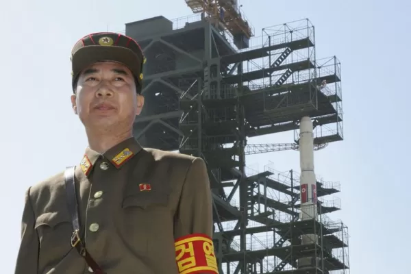 Corea del Norte mostró su cohete a la prensa extranjera