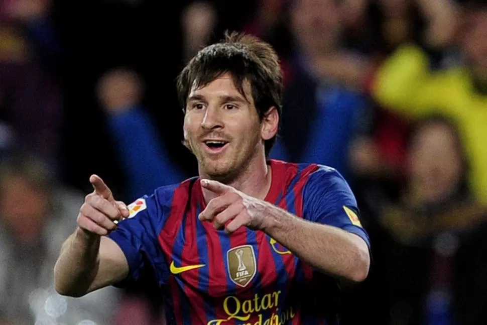 PULGA GOLEADORA. Messi anotó para Barcelona y aventaja por dos goles a Cristiano Ronaldo. AFP