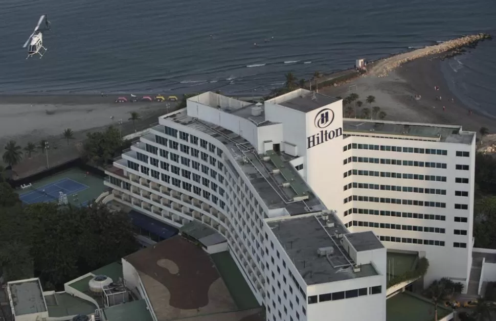 CARTAGENA. Vista aérea del hotel donde se llevará a cabo el encuentro. REUTERS.