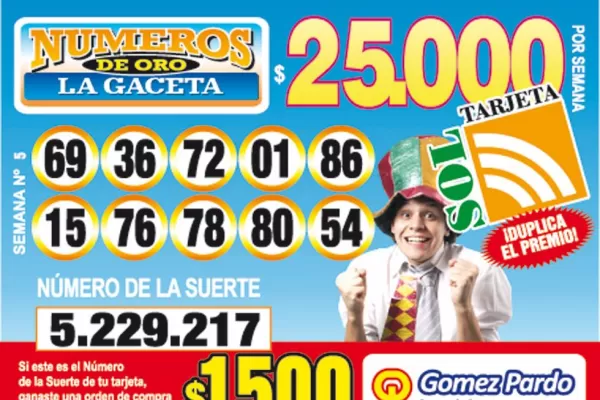 Los Números de Oro de LA GACETA