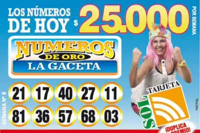 Los Números de Oro de LA GACETA
