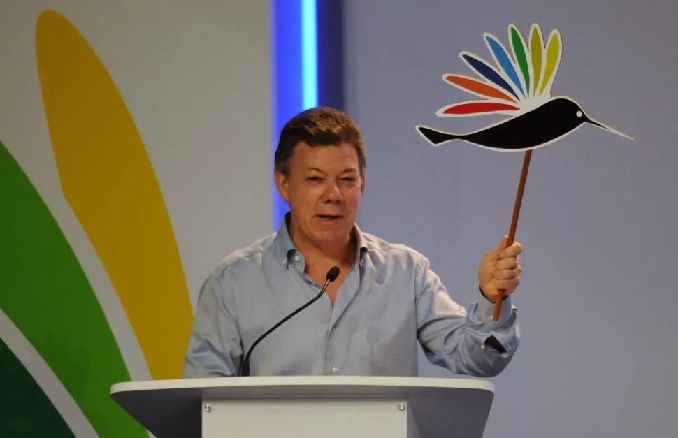 PEDIDO. Santos, presidente de Colombia, pidió que para el próximo encuentro se invite a Cuba. AFP