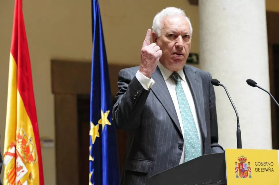 AMENAZANTE. El canciller español, José García-Margallo, anticipó sanciones contra el Gobierno argentino. AFP