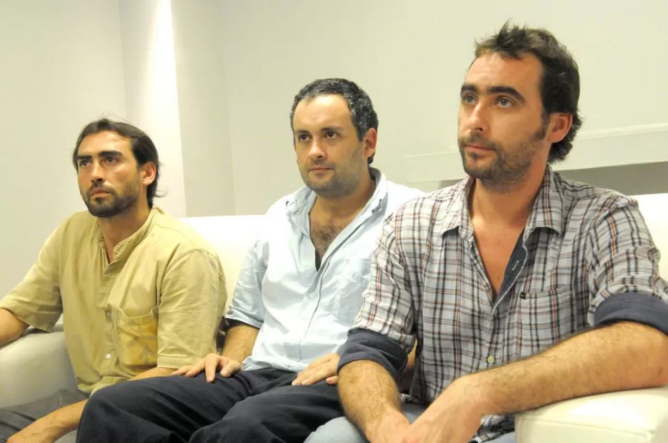 QUEJAS. Mamberto Virla (de izquierda a derecha), Andrés Herrera, Lucas Ladetto, dijeron que era un show. LA GACETA / FOTO DE HECTOR PERALTA