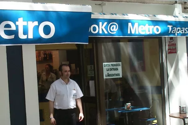 Un bar de Sevilla prohíbe la entrada de argentinos