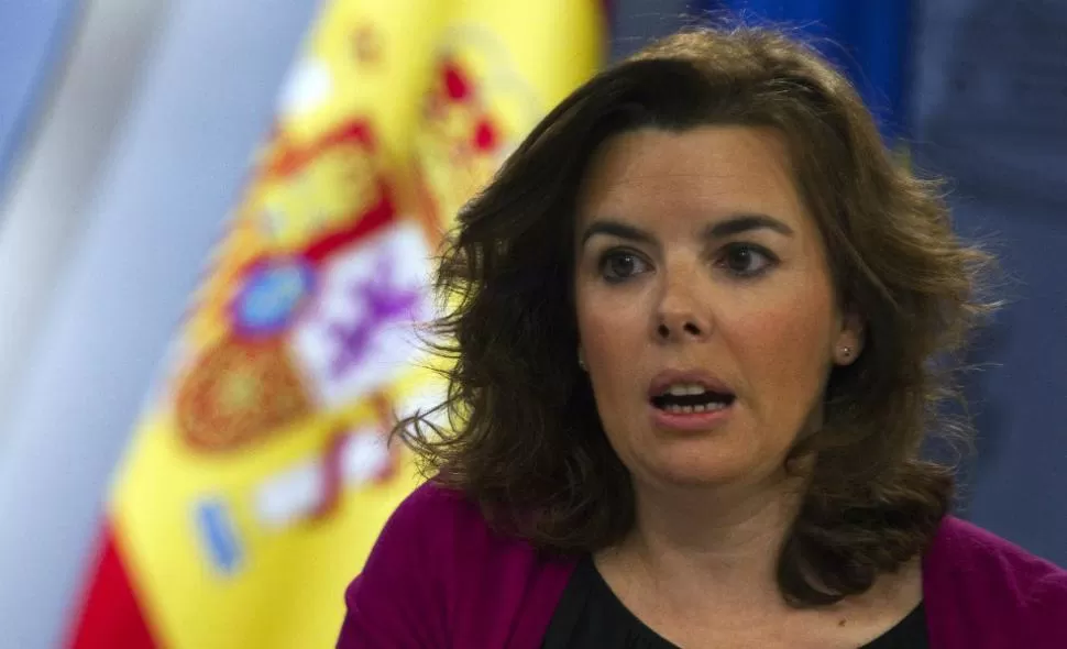 REPRESALIA. La vicepresidenta de gobierno, Soraya Sáenz de Santamaría anunció sanciones. REUTERS