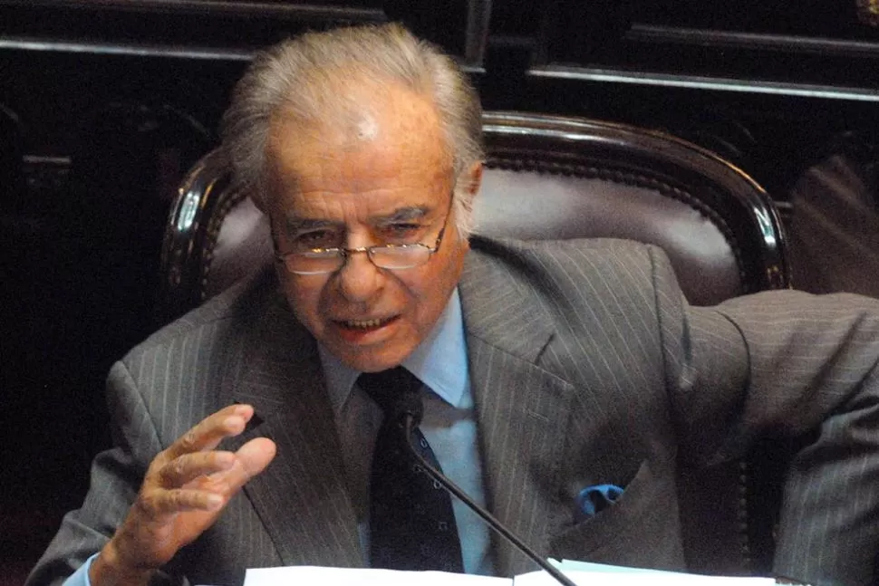 AUSENTE SIN AVISO. Menem no informó por qué no estuvo presente en el debate del Senado. FOTO TOMADA DE POLITICABONAERENSE.COM