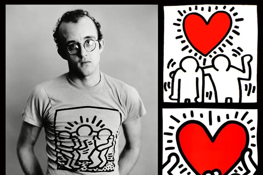 GRANDE. Keith Haring dibuja Google con una obra de colores. FOTO TOMADA DE SENTIDOG.COM