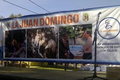 La Juan Domingo apareció con discreción en Buenos Aires