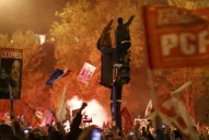 Los festejos en Francia, en fotos