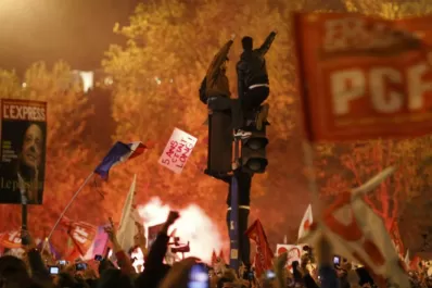 Los festejos en Francia, en fotos